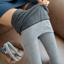 High Waist Stripes Leggings Winter Warm Thick Stretch