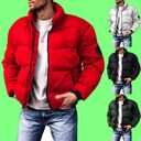 Coat Stand-up Collar Downcotton-padded Jacket Thickened Men's Cotton