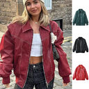 Loose Fashion Lapel Zip-up Jacket Cool Long Sleeve