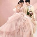 Street Photography Pettiskirt Colored Mesh Temperament Banquet Light