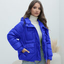 Down Cotton-padded Coat For Women Thickened Bright Color
