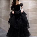 Black Evening Dress Light Luxury Minority French Style