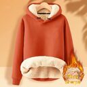 Men's Fleece Hoodie Winter Lined Padded Warm Keeping