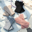 Women's Winter Fleece Lined Padded Warm Keeping Finger