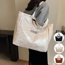 Large Capacity Tote Bag Women Fashion Versatile Solid