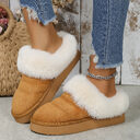 Winter Plush Slippers Home Thick-soled Warm Cotton Women