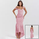 Mozision Off-shoulder Backless Sexy Evening Dress For Women