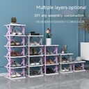 Plastic Installation-free Shoe Rack Storage Folding Cabinet