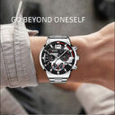 Men's Fashion Casual Six-pin Steel Belt Watch Quartz