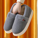 Men's Cotton Shoes With Heel Winter Warm Thick