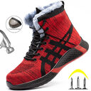 Winter Plush Boots Men Labor Protection Anti-smash Anti-puncture