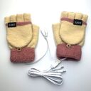 USB Electrically Heated Gloves Half Finger Indoor Outdoor