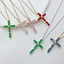 Fashion Jewelry Micro Inlay Colorful Zircon Water Drops