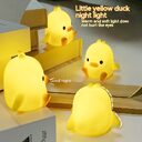 Small Yellow Duck Night Lamp Bedside Unplugged Table