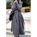 High-end Thickened Long Heavy-duty Windbreaker Sweater Jacket