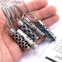 Cylinder Love Aromatherapy Pendant Perfume Essential Oil Stainless