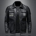 Autumn And Winter New Men's Coat Casual Leather