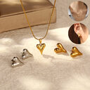 Retro Heart-shaped Necklace Stainless Steel Personalized Love