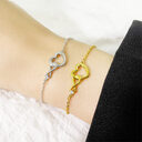 Heart-shape Bracelet Fashion Jewelry Versatile Love Gift