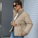 Fashion Ins Style Bread Coat Women's Solid Color