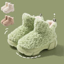 Winter Cashmere Snown Boots With 6cm Platform Warm