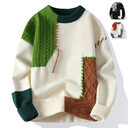 Ins Colorblock Pullover Sweater Winter Fashion Long Sleeve