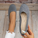 Round Toe Flats Shoes Casual Comfortable Soft Slip