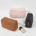 Autumn And Winter Solid Color Velvet Bag Large