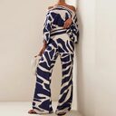 Summer Women's Clothing Printed Round Neck Loose Batwing