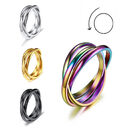 Three-ring Rotating Ring For Couple Creative Personalized Anxiety