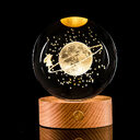 Luminous Galaxy Crystal Ball Decoration 3D Laser Inner