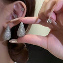 Fashion Jewelry Vintage Chunky Dome Drop Earrings