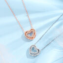 S925 Sterling Silver Heart To Pendant Necklace