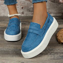 New Loafers Platform Round Toe Slip-on Shoes