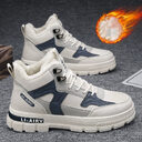 Winter Thickened Velvet Warm Ankle Boots Men Outdoor