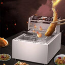 Commercial Stainless Steel Deep Frying Pan Temperature Control