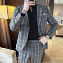 Leisure Suits For Men Business Formal Wear Two-piece