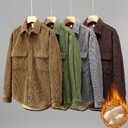 Men's Fleece Lined Padded Warm Keeping Casual Coat