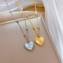 Heart-shape Love Necklace For Valentines Day Temperamental Personality