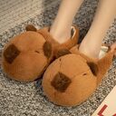 Bear Cotton Slippers Plush Kappibara Cartoon Capybara
