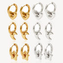 Xingx Earrings Stainless Steel Glossy