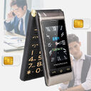 Full Network Connectivity Dual Screen Flip Cover Elderly