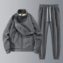 Polyester Men's Polar Fleece Thickened Warm Suit Loose