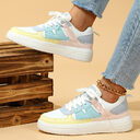 Trendy Fashion Platform Sneakers Soft Bottom Comfortable Lace-up
