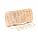 Ladies Dinner Bag Solid Color Flap Chain Crossbody