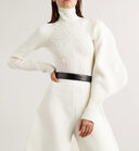 High Waist Profile Knitted Long Solid Color Women's