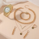 Women's Watch Jewelry 5-piece Set New Quartz Gift