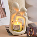 Heartwarming Loving Couple Resin Statue - A Timeless
