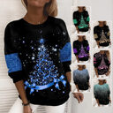 Christmas Sweater Women's 3D Digital Printing Pullover Jacket
