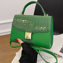 Mining Stone Pattern Stitching Square Pouch Women's Classic